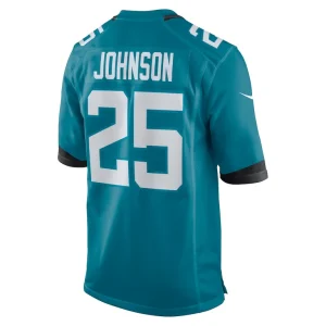 Dernest johnson jacksonville jaguars nike team game jersey Teal L