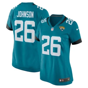 Dernest johnson jacksonville jaguars nike womens game jersey Teal