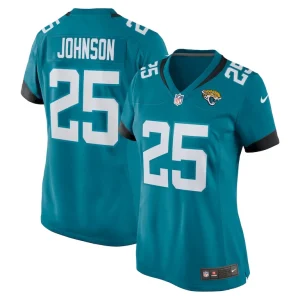 Dernest johnson jacksonville jaguars nike womens team game jersey Teal