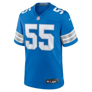 Derrick barnes detroit lions nike team game jersey Blue M