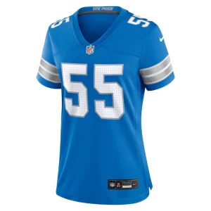 Derrick barnes detroit lions nike womens team game jersey Blue M