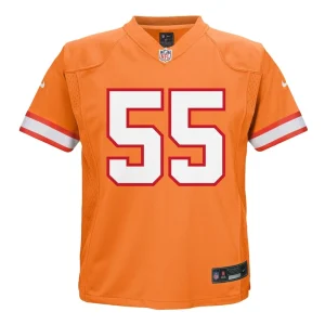 Derrick brooks tampa bay buccaneers nike preschool retired player game jersey Orange 56