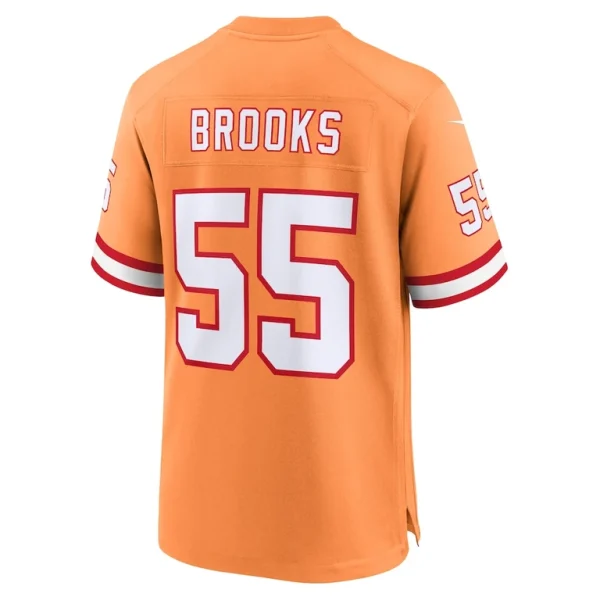 Derrick brooks tampa bay buccaneers nike throwback game jersey Orange L