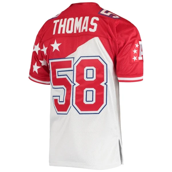 Derrick thomas afc mitchell ness 1995 pro bowl authentic jersey Whitered 44