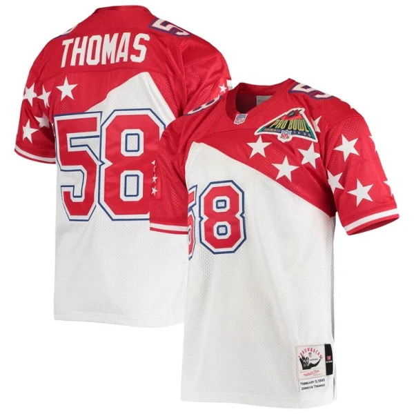 Derrick thomas afc mitchell ness 1995 pro bowl authentic jersey Whitered