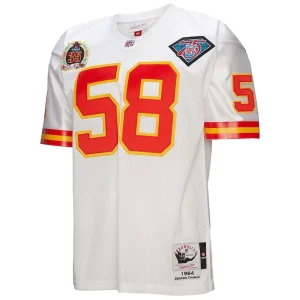 Derrick thomas kansas city chiefs 1994 mitchell ness authentic throwback retired player jersey White 40