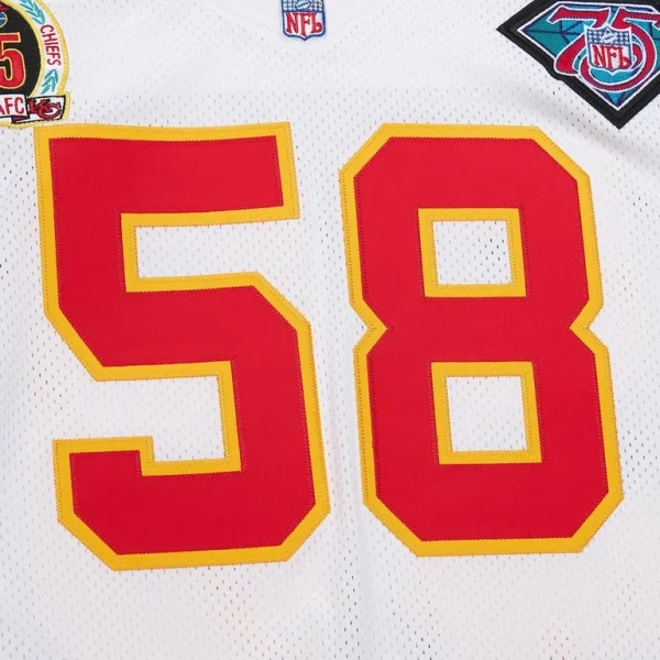 Derrick thomas kansas city chiefs 1994 mitchell ness authentic throwback retired player jersey White 48