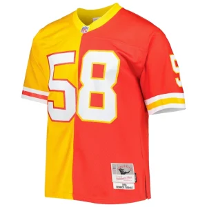 Derrick thomas kansas city chiefs mitchell ness 1994 split legacy replica jersey Redgold M