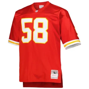 Derrick thomas kansas city chiefs mitchell ness big tall 1994 retired player replica jersey Red 3XB