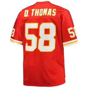 Derrick thomas kansas city chiefs mitchell ness big tall 1994 retired player replica jersey Red 4XB