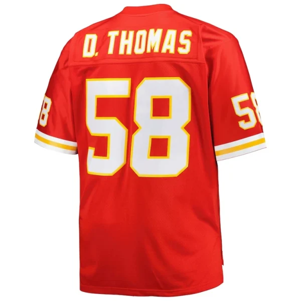 Derrick thomas kansas city chiefs mitchell ness big tall 1994 retired player replica jersey Red 4XB
