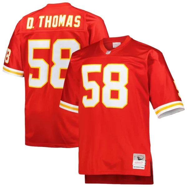 Derrick thomas kansas city chiefs mitchell ness big tall 1994 retired player replica jersey Red