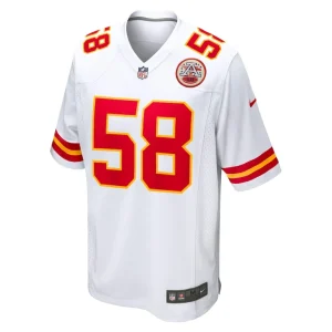 Derrick thomas kansas city chiefs nike retired player game jersey White M