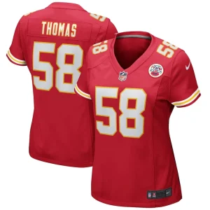 Derrick thomas kansas city chiefs nike womens game retired player jersey Red