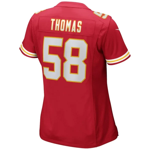Derrick thomas kansas city chiefs nike womens game retired player jersey Red L