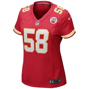 Derrick thomas kansas city chiefs nike womens game retired player jersey Red M