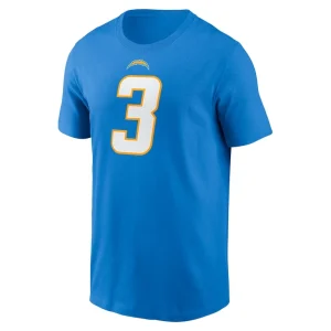 Derwin james jr. los angeles chargers nike player name number t shirt Powder blue M