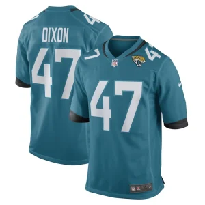 Deshaan dixon jacksonville jaguars nike team game player jersey Teal