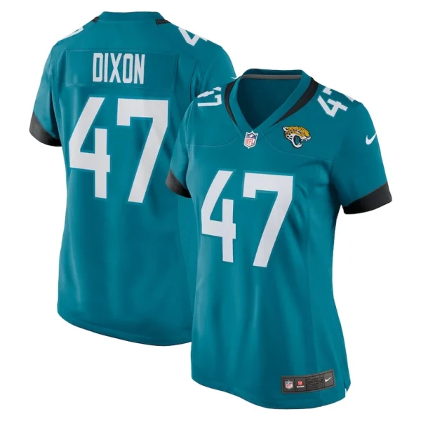 Deshaan dixon jacksonville jaguars nike womens game player jersey Teal