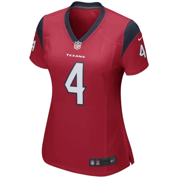 Deshaun watson houston texans nike womens team color game jersey Red M