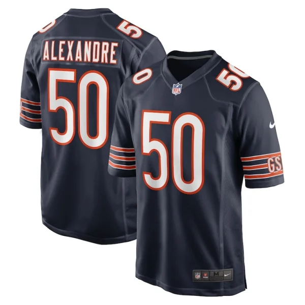 Deslin alexandre chicago bears nike team game jersey Navy