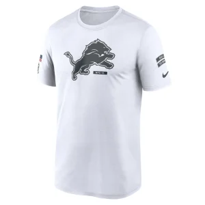 Detroit lions nike 2024 salute to service legend performance t shirt White M