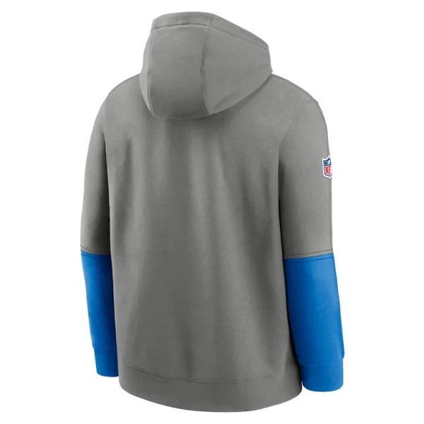 Detroit lions nike 2024 sideline club pullover hoodie Gray L