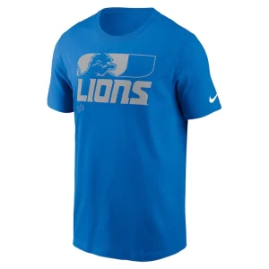 Detroit lions nike air essential t shirt Blue M