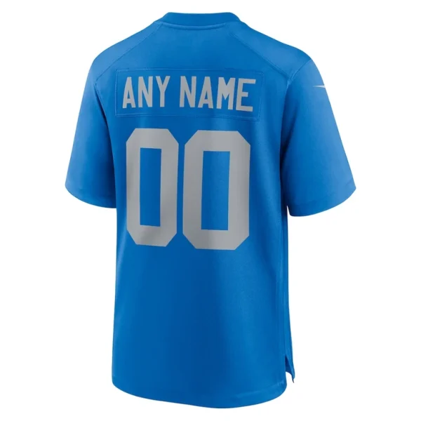 Detroit lions nike alternate custom game jersey Blue L