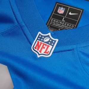 Detroit lions nike alternate custom game jersey Blue XL