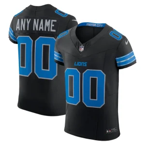 Detroit lions nike alternate vapor f.u.s.e. elite custom jersey Black
