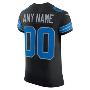 Detroit lions nike alternate vapor f.u.s.e. elite custom jersey Black 48