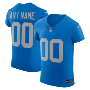 Detroit lions nike alternate vapor f.u.s.e. elite custom jersey Blue