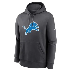 Detroit lions nike club logo pullover hoodie anthracite Multi M