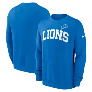 Detroit lions nike club pullover sweatshirt Blue
