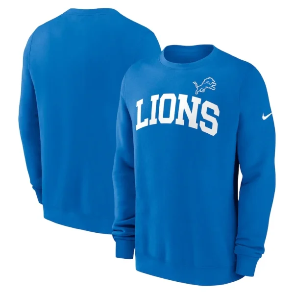 Detroit lions nike club pullover sweatshirt Blue