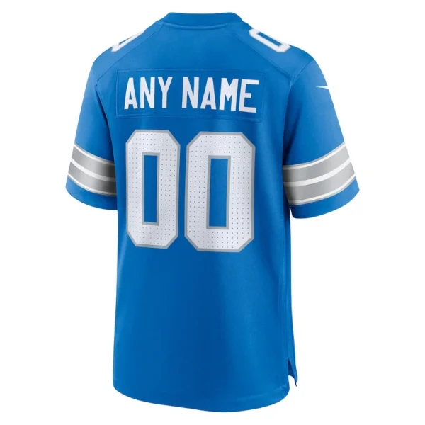 Detroit lions nike custom game jersey Blue L