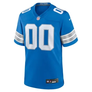 Detroit lions nike custom game jersey Blue M