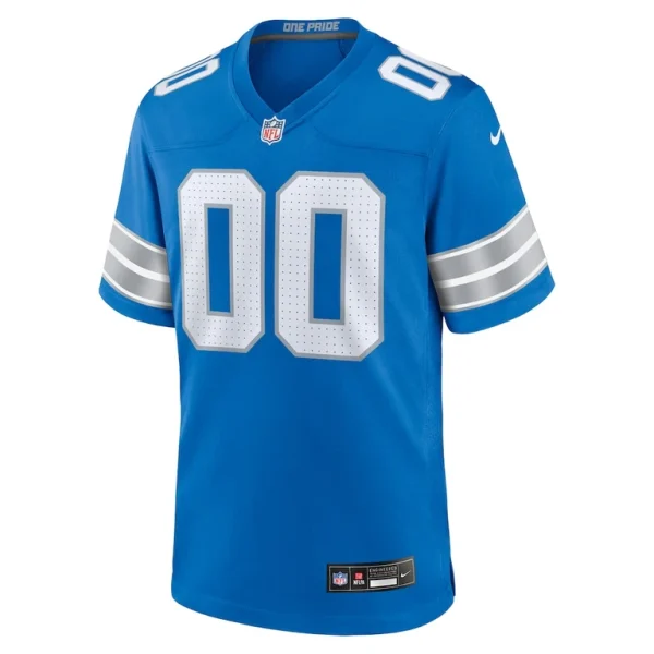 Detroit lions nike custom game jersey Blue M