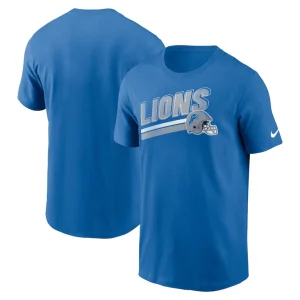 Detroit lions nike essential blitz lockup t shirt Blue