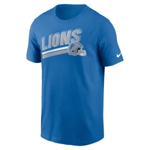 Detroit lions nike essential blitz lockup t shirt Blue M