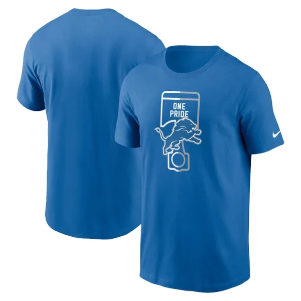 Detroit lions nike essential local phrase t shirt Blue