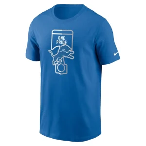 Detroit lions nike essential local phrase t shirt Blue M