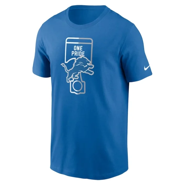 Detroit lions nike essential local phrase t shirt Blue M