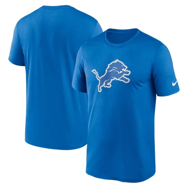 Detroit lions nike legend logo performance t shirt Blue