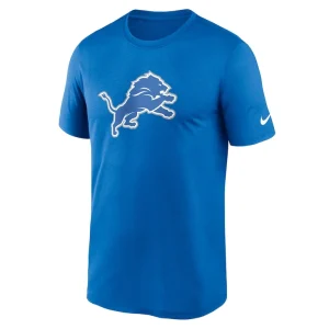 Detroit lions nike legend logo performance t shirt Blue M