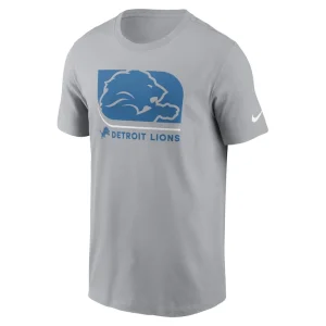 Detroit lions nike lockup essential t shirt Gray M