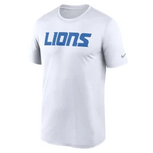 Detroit lions nike primetime legend wordmark performance t shirt White M