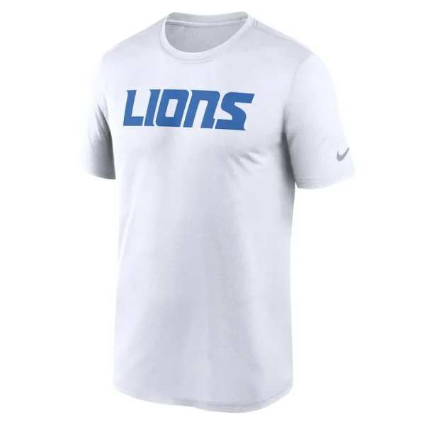 Detroit lions nike primetime legend wordmark performance t shirt White M