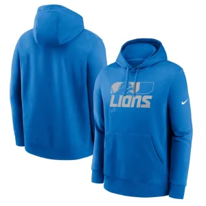 Detroit lions nike team reveal club pullover hoodie Blue